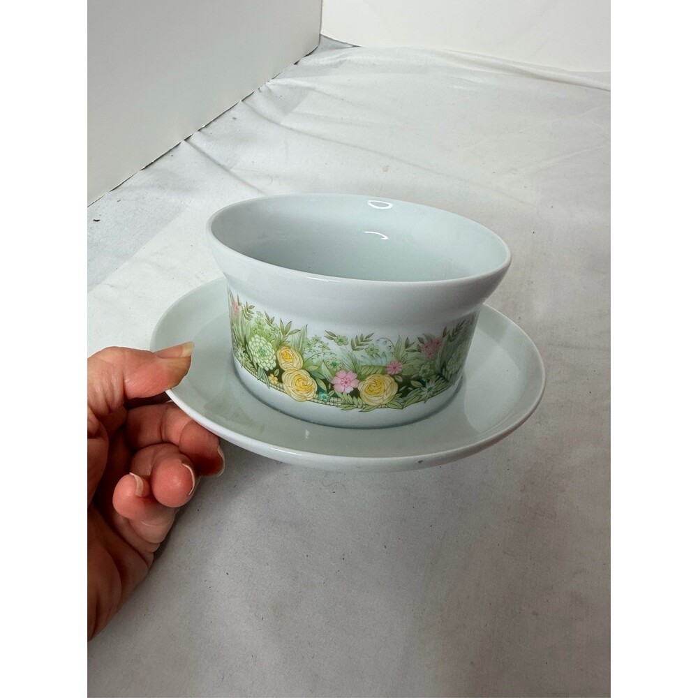 Noritake Younger Image Cup and Saucer Floral Pattern Japan 2234